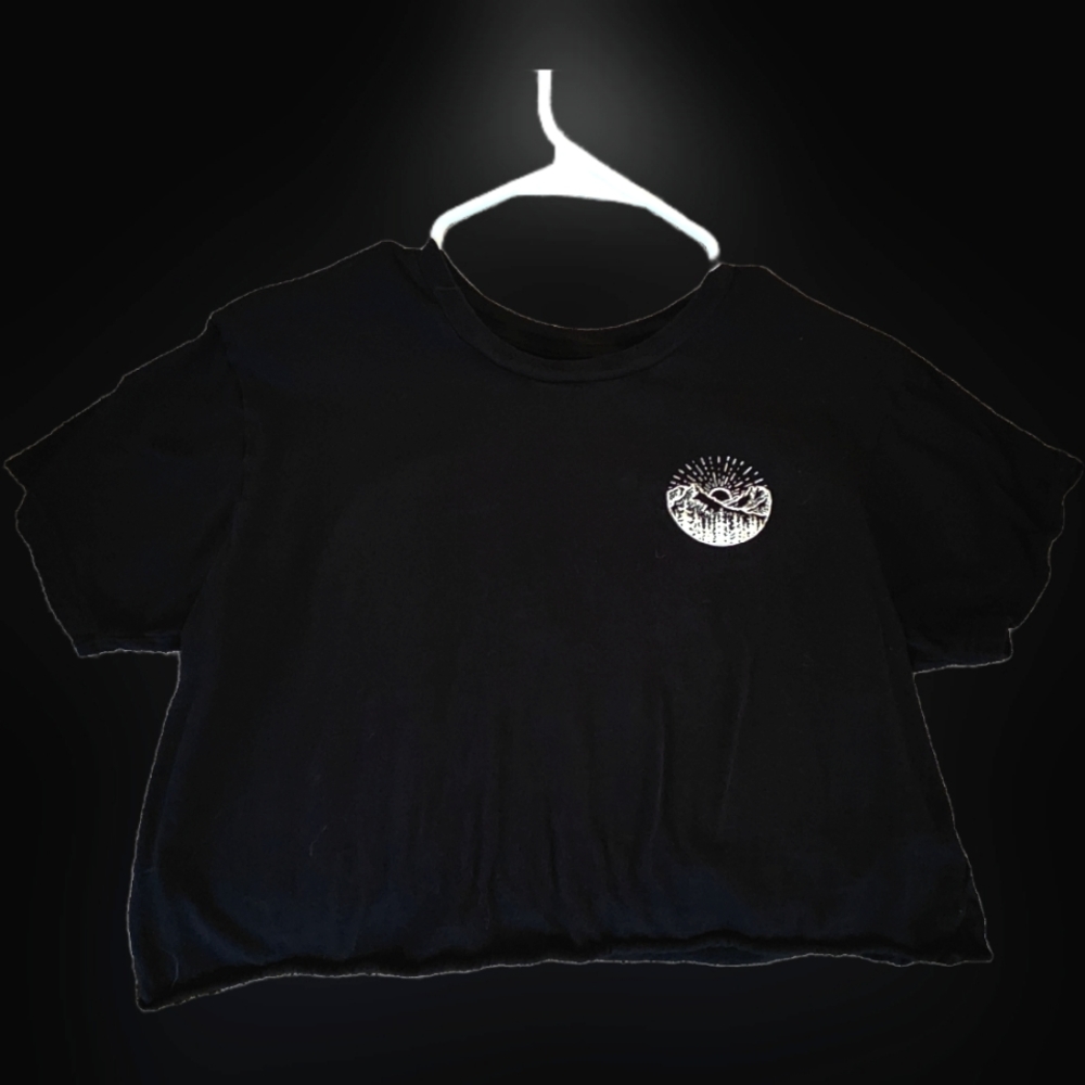 Black crap top. Size Large.